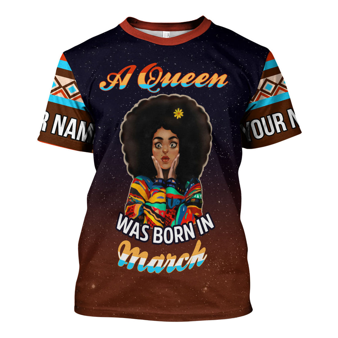 CustomsPig Personalized T-Shirt March Girl All Over Printed