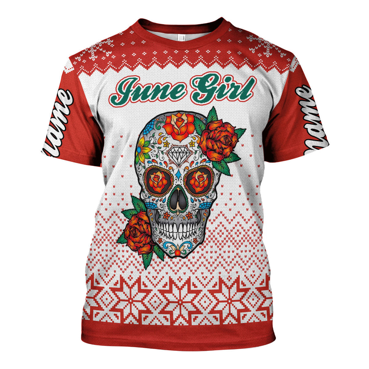 CustomsPig Personalized T-shirt June Girl All Over Printed