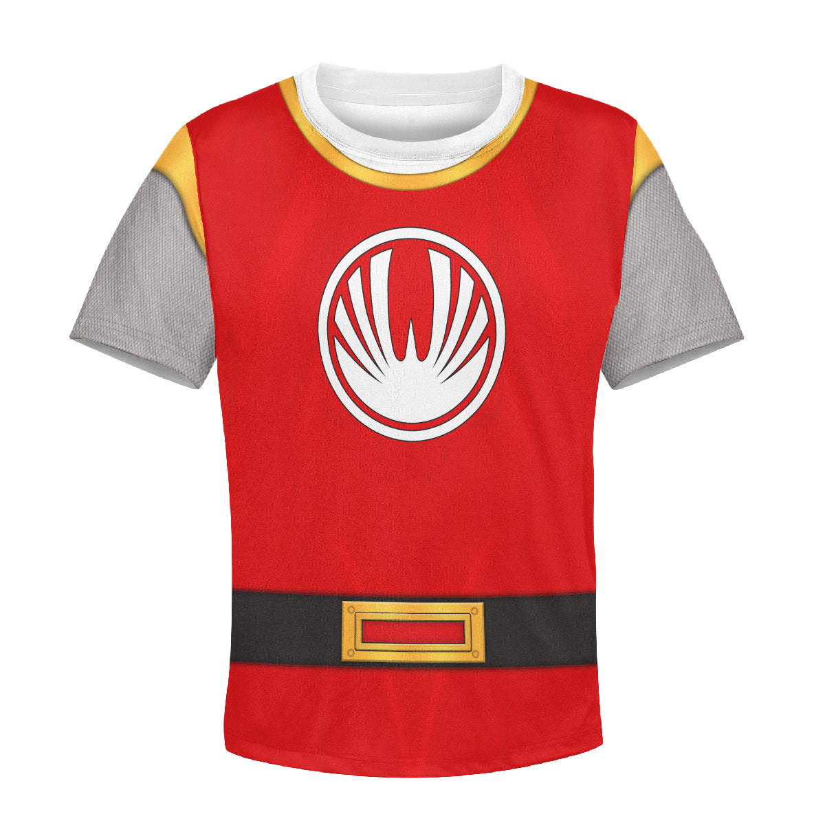 CustomsPig Power Rangers Ninja Storm Red Ranger Costumes Hoodie Sweatshirt T-shirt Kid Tops