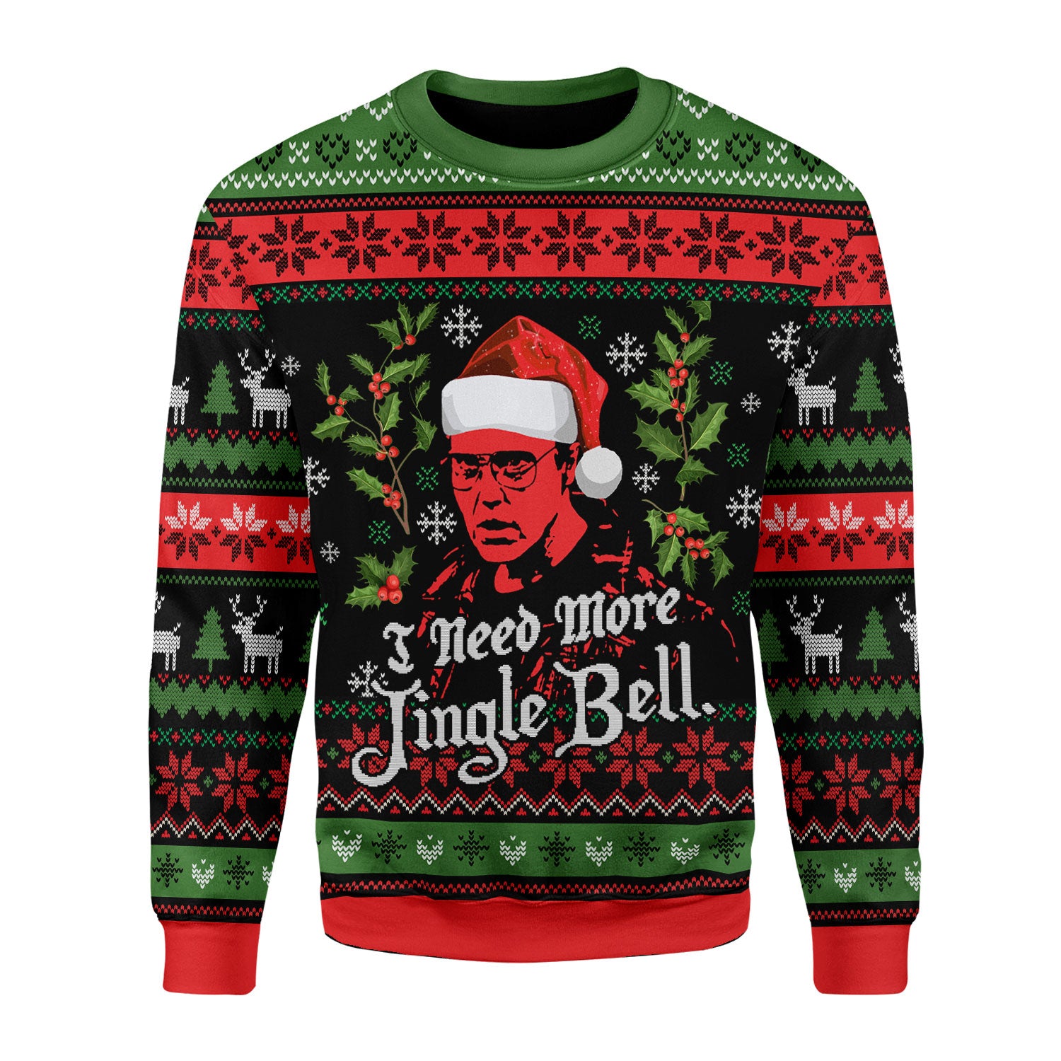 Customspig Christmas Sweater I Need More Jingle Bell 3D Apparel