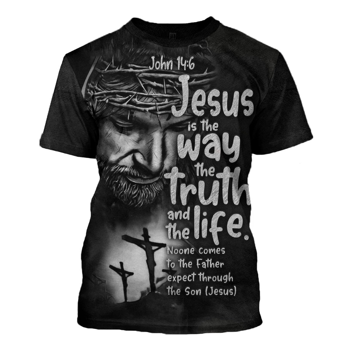 Customspig Tops Pullover Sweatshirt Sweatshirt Jesus Is The Way, The Truth, And The Life 3D Apparel
