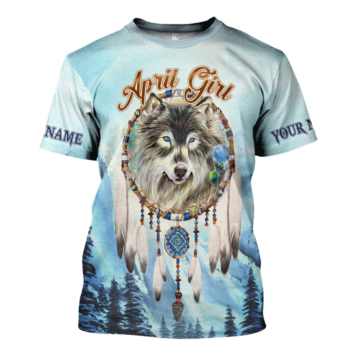 CustomsPig Personalized Tops I Am An April Girl All Over Printed