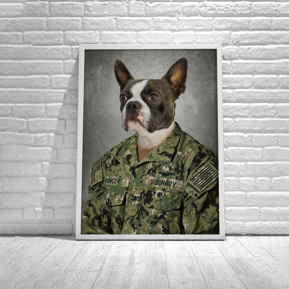 Customized Pet Poster - US Navy Working Uniform Type I