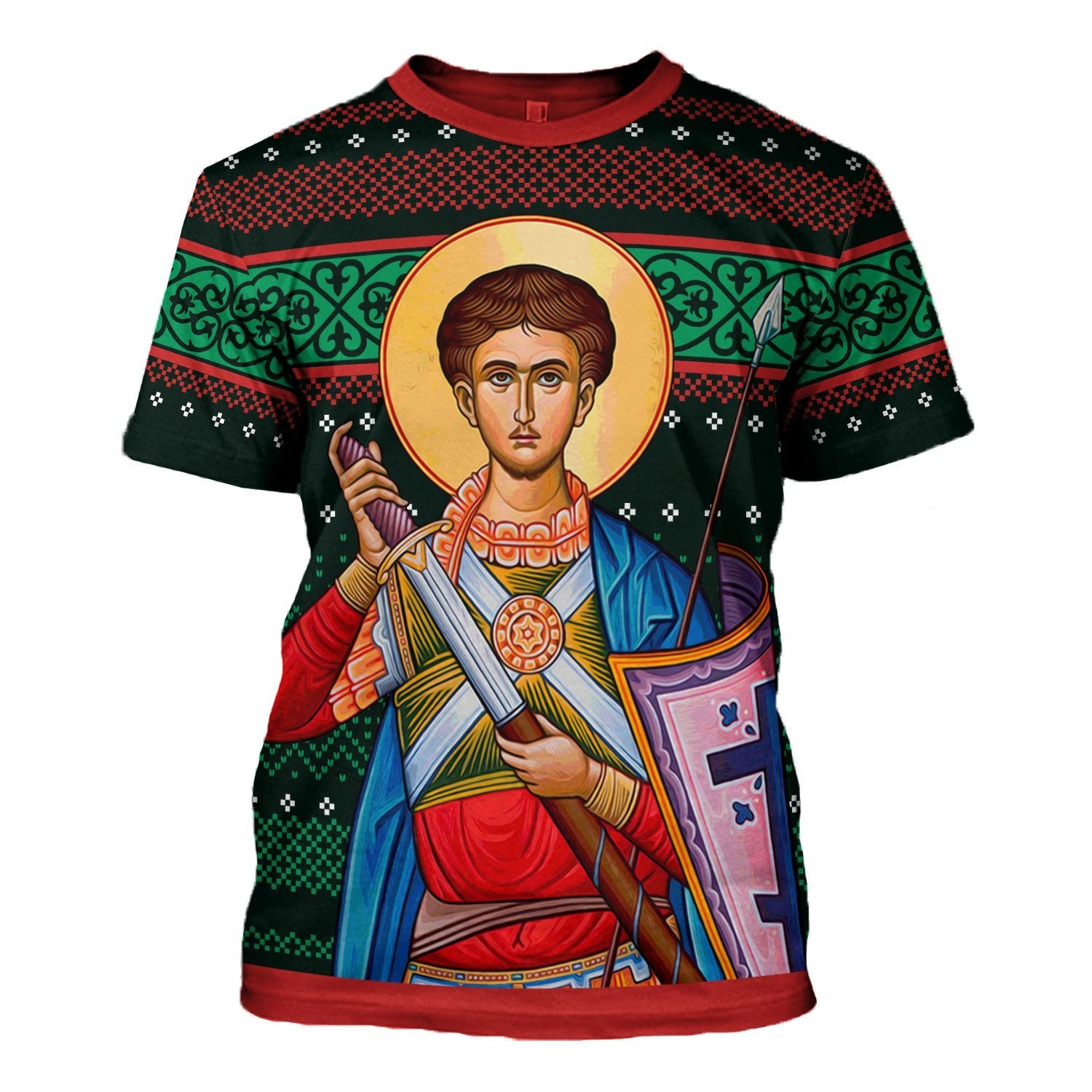 HumansBold Unisex T-shirt St. Dimitri 3D Apparel