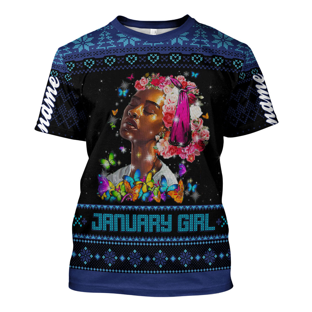 CustomsPig Personalized T-Shirt January Girl I Am The Storm All Over Printed
