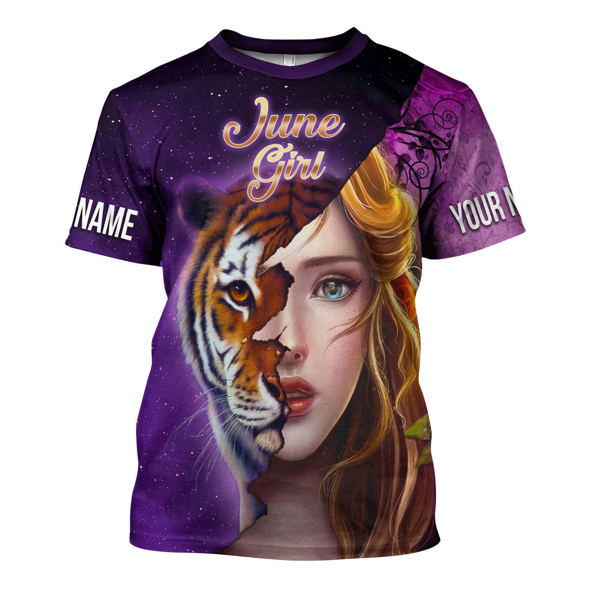 CustomsPig Personalized Tops As A June Girl All Over Printed