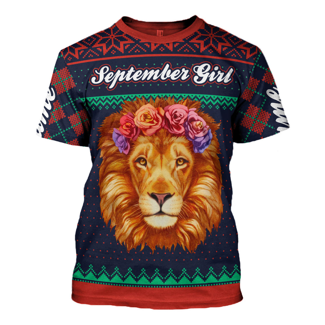 CustomsPig Personalized T-shirt September Girl All Over Printed