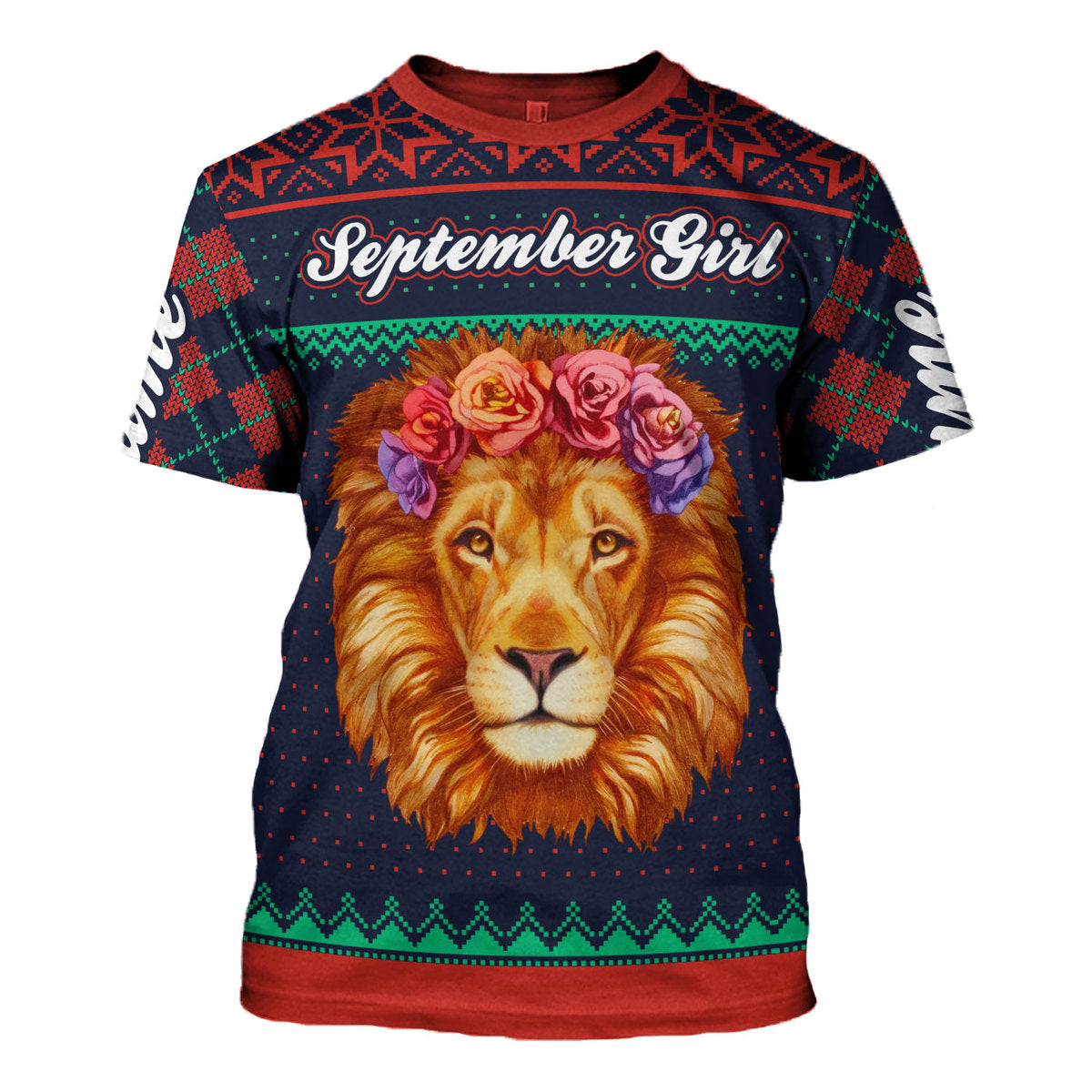 CustomsPig Personalized T-shirt September Girl All Over Printed