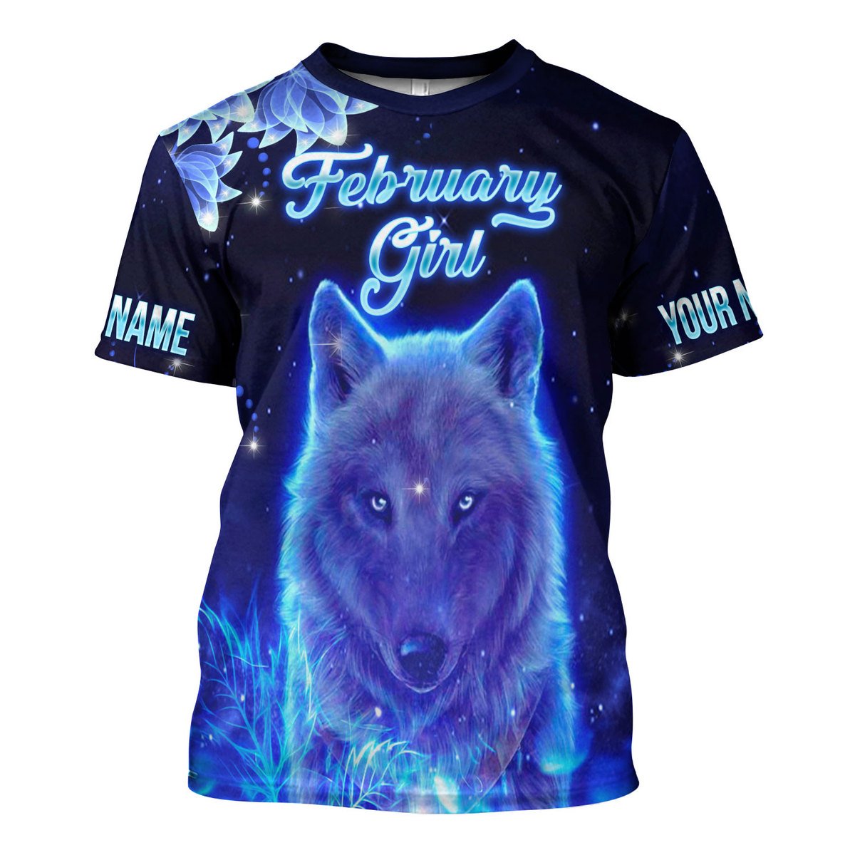 Personalized Tracksuit February Girl All Over Printed