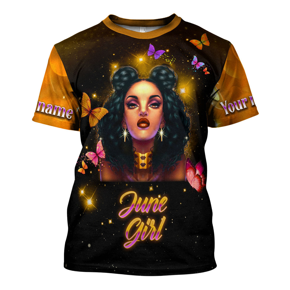 CustomsPig Personalized Tops I Am A June Girl I Can Do All Things All Over Printed