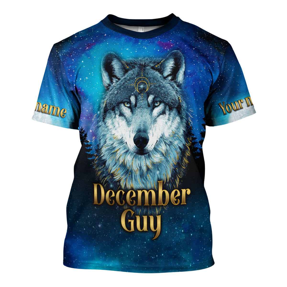 CustomsPig Personalized T-shirt I Was Born In December All Over Printed