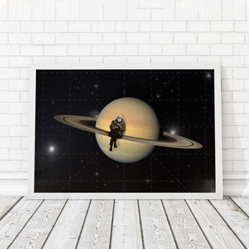 Bernie Sanders In Space Poster