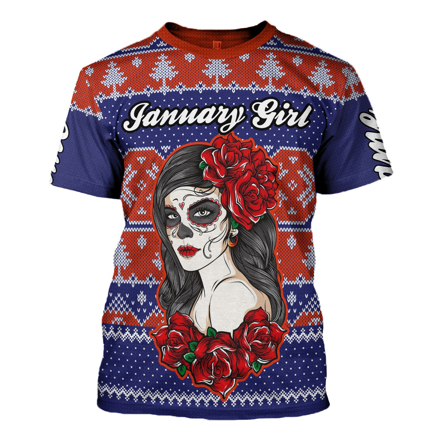 CustomsPig Personalized T-shirt January Girl All Over Printed
