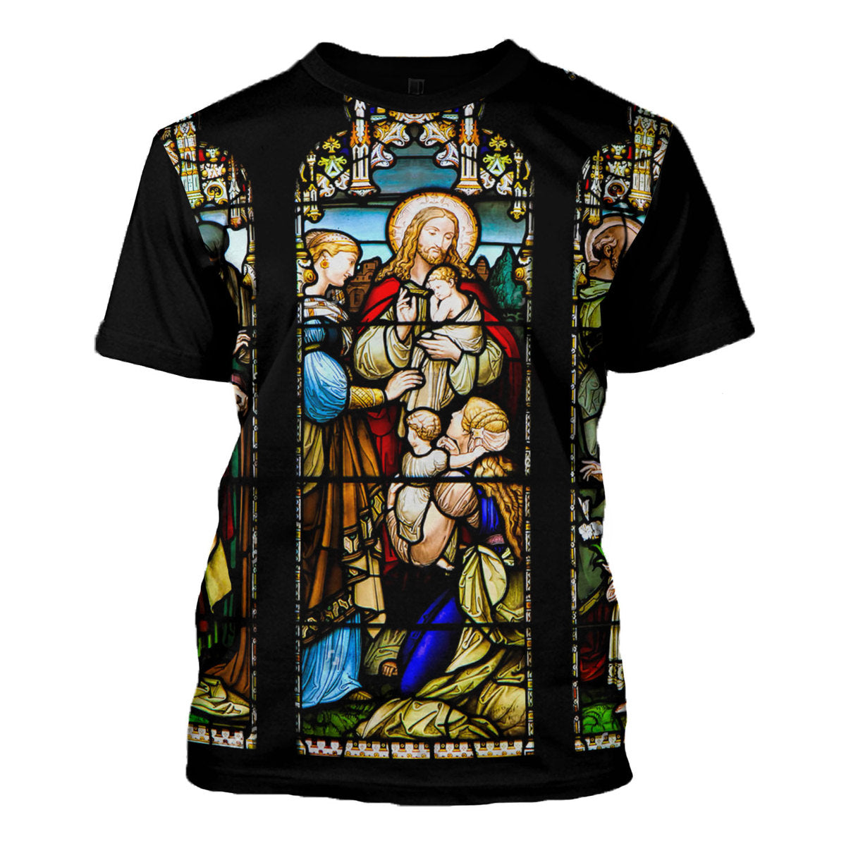 Tracksuit Tops Pullover Sweatshirt Jesus Is Lord Stained Glass 3D Apparel