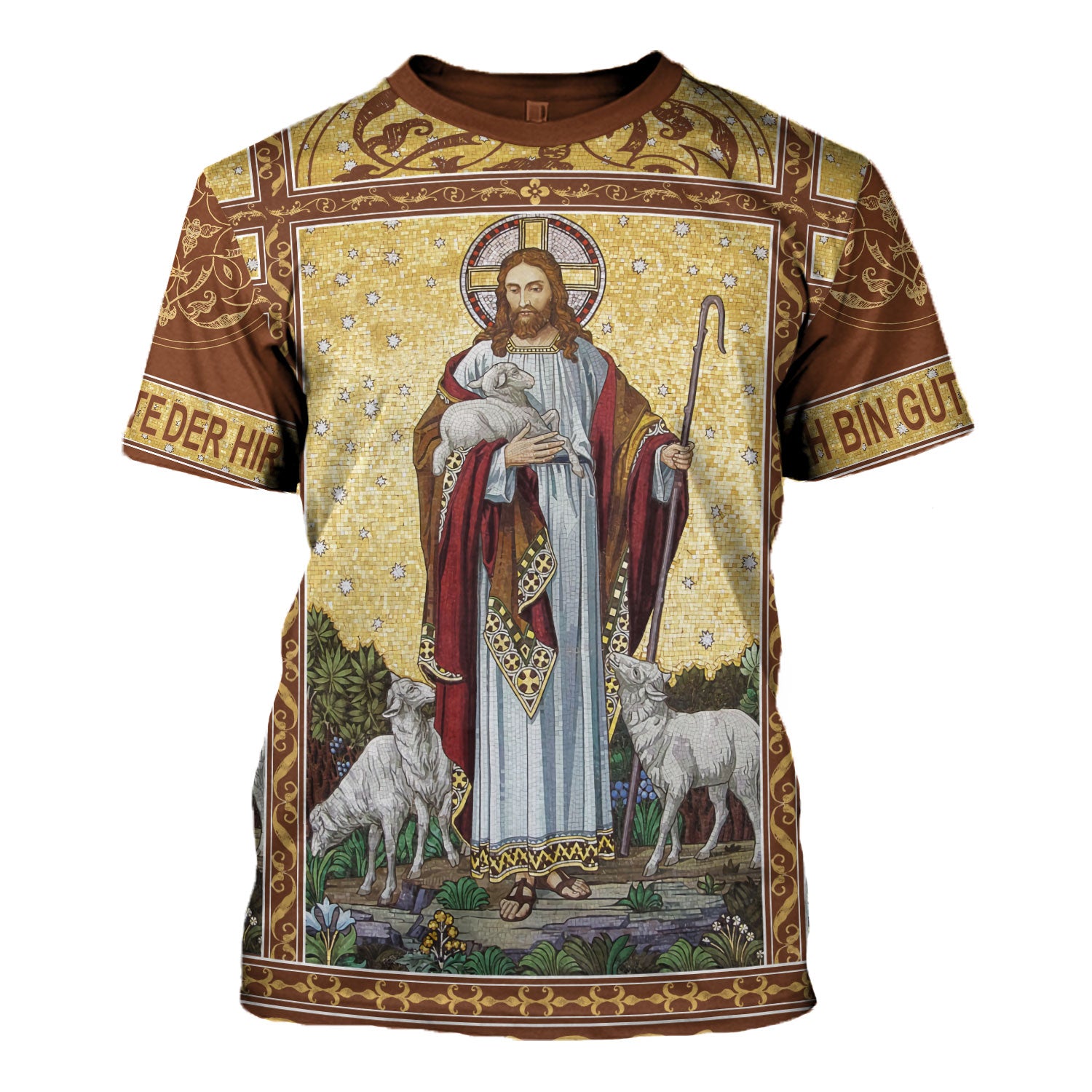 Customspig Tops Pullover Sweatshirt Jesus Christ The Good Shepherd 3D Apparel