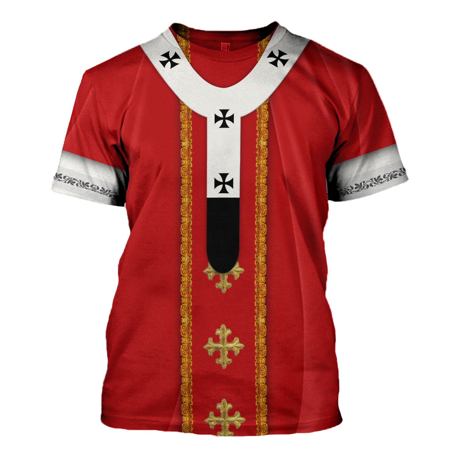 Tracksuit Tops Pullover Sweatshirt Red Liturgical Vestment 3D Apparel