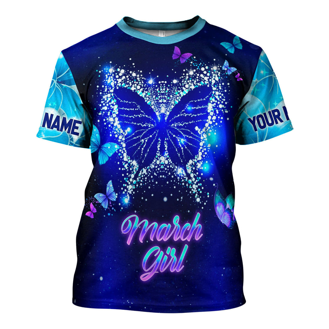 CustomsPig Personalized T-Shirt March Girl All Over Printed
