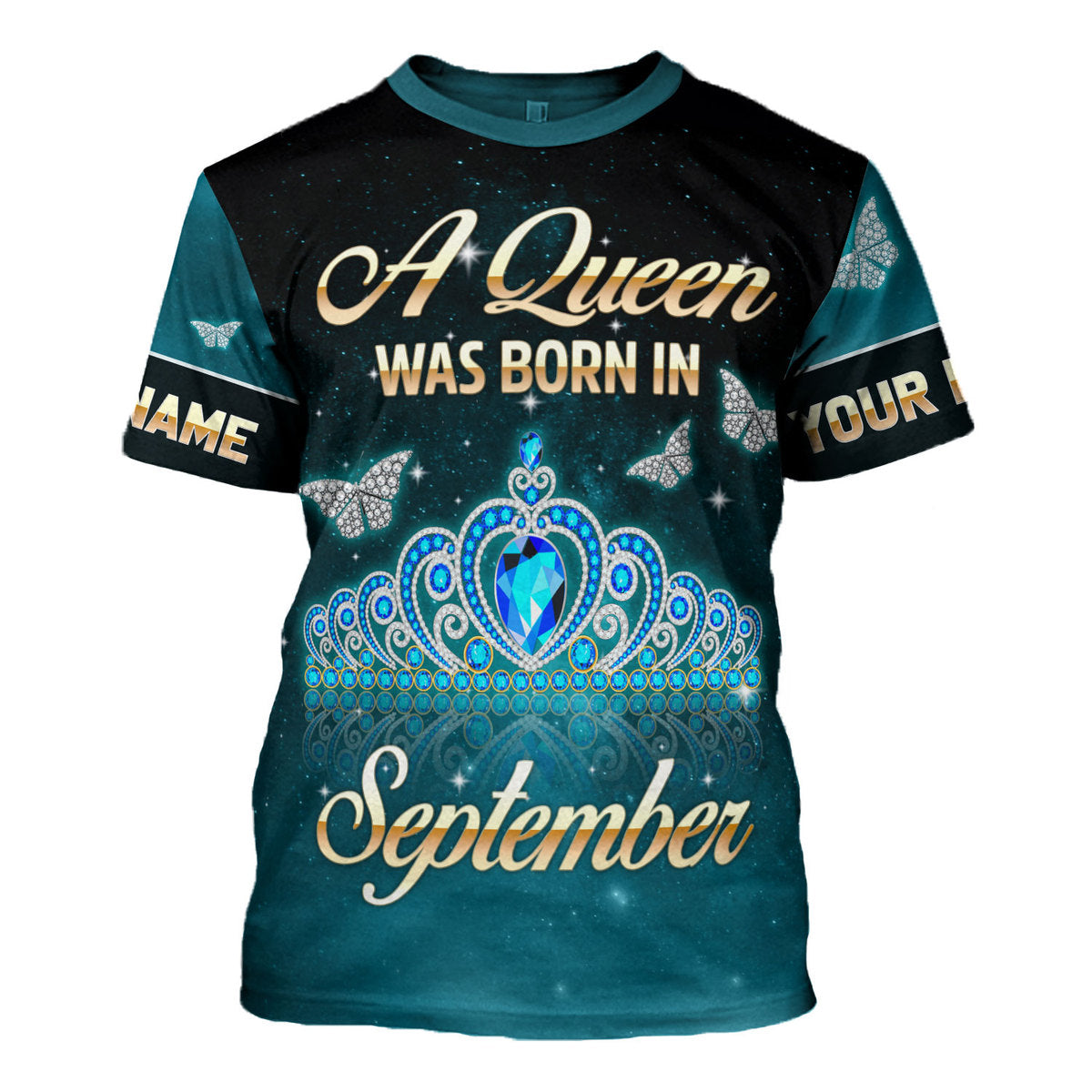 CustomsPig Personalized Tops September Girl All Over Printed