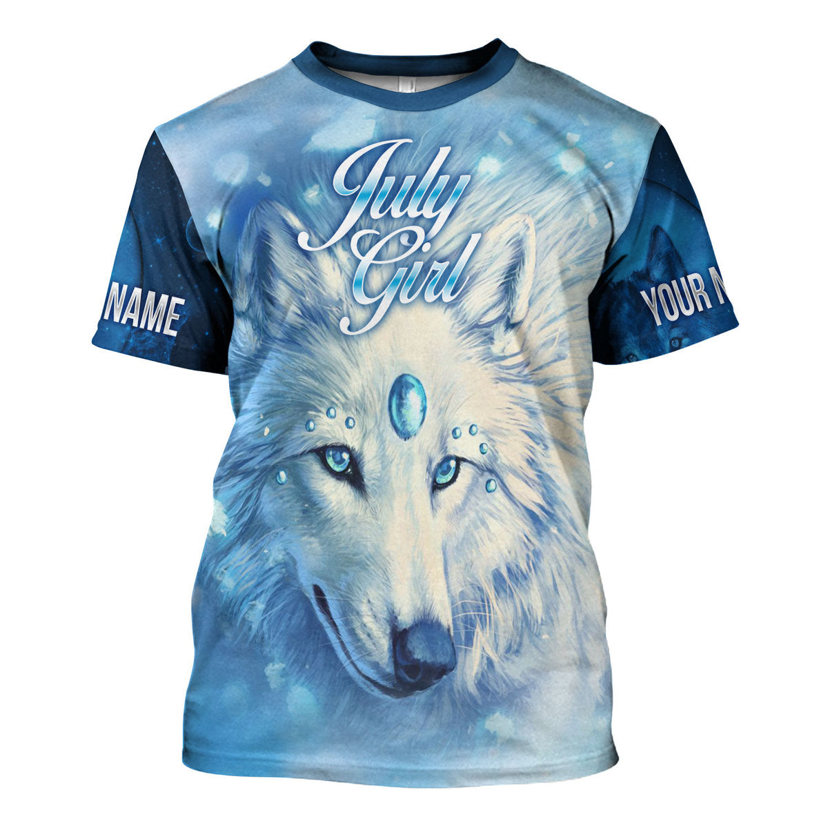 CustomsPig Personalized T-Shirt July Girl All Over Printed