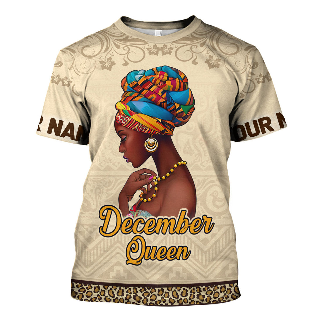 CustomsPig Personalized T-Shirt December Girl All Over Printed