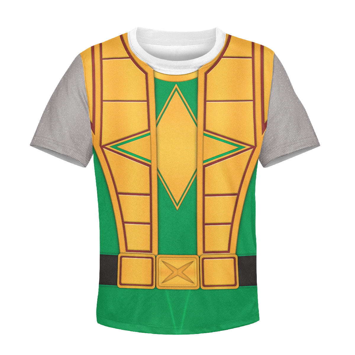 CustomsPig Power Rangers Ninja Storm Green Samurai Ranger Costumes Hoodie Sweatshirt T-shirt Kid Tops