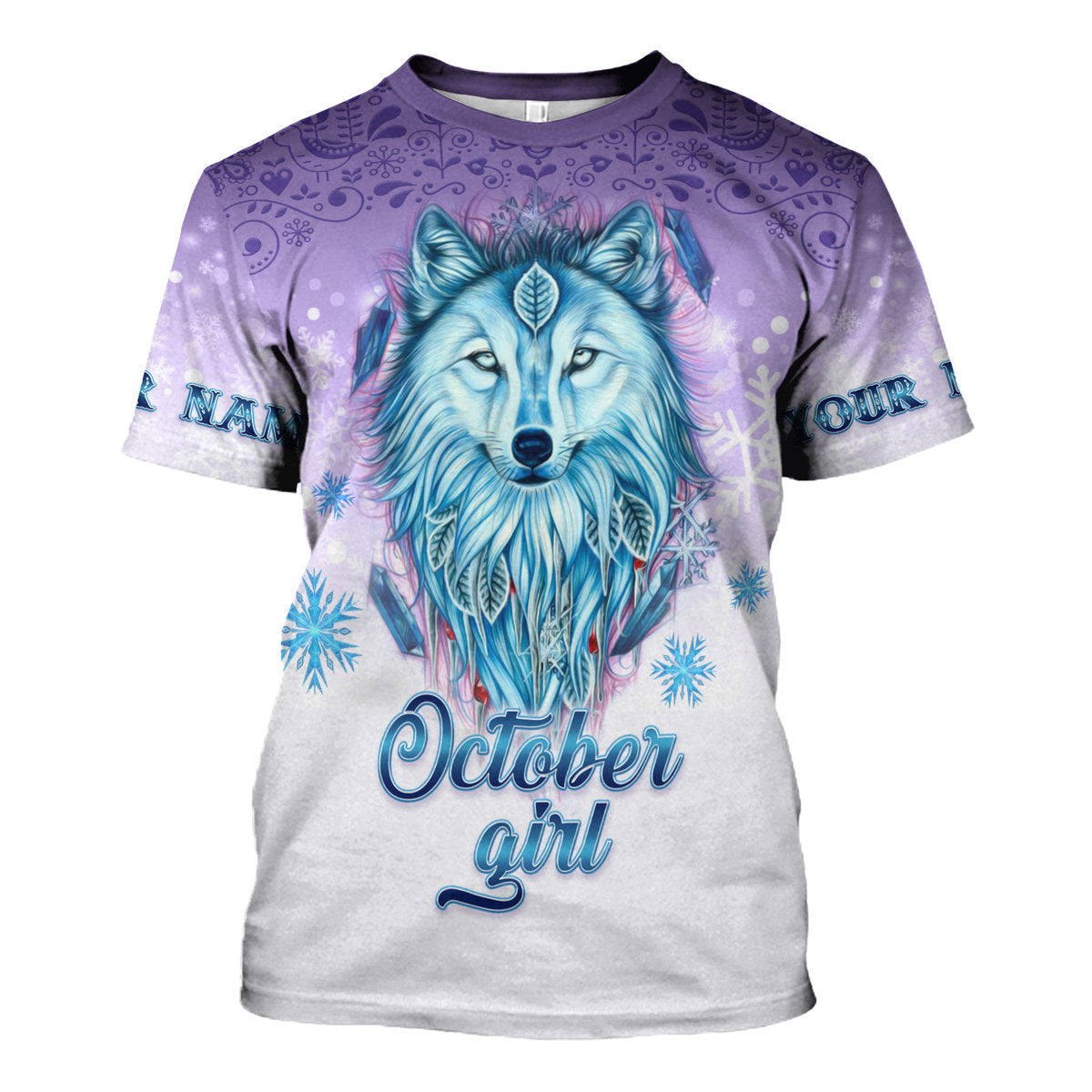 CustomsPig Personalized T-shirt I'm An October Queen All Over Printed