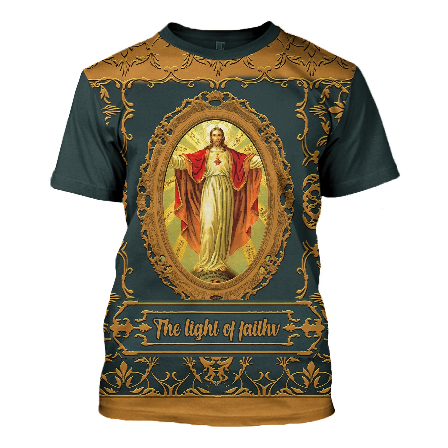 Customspig Tops Pullover Sweatshirt Christ Jesus The Light Of Faith 3D Apparel