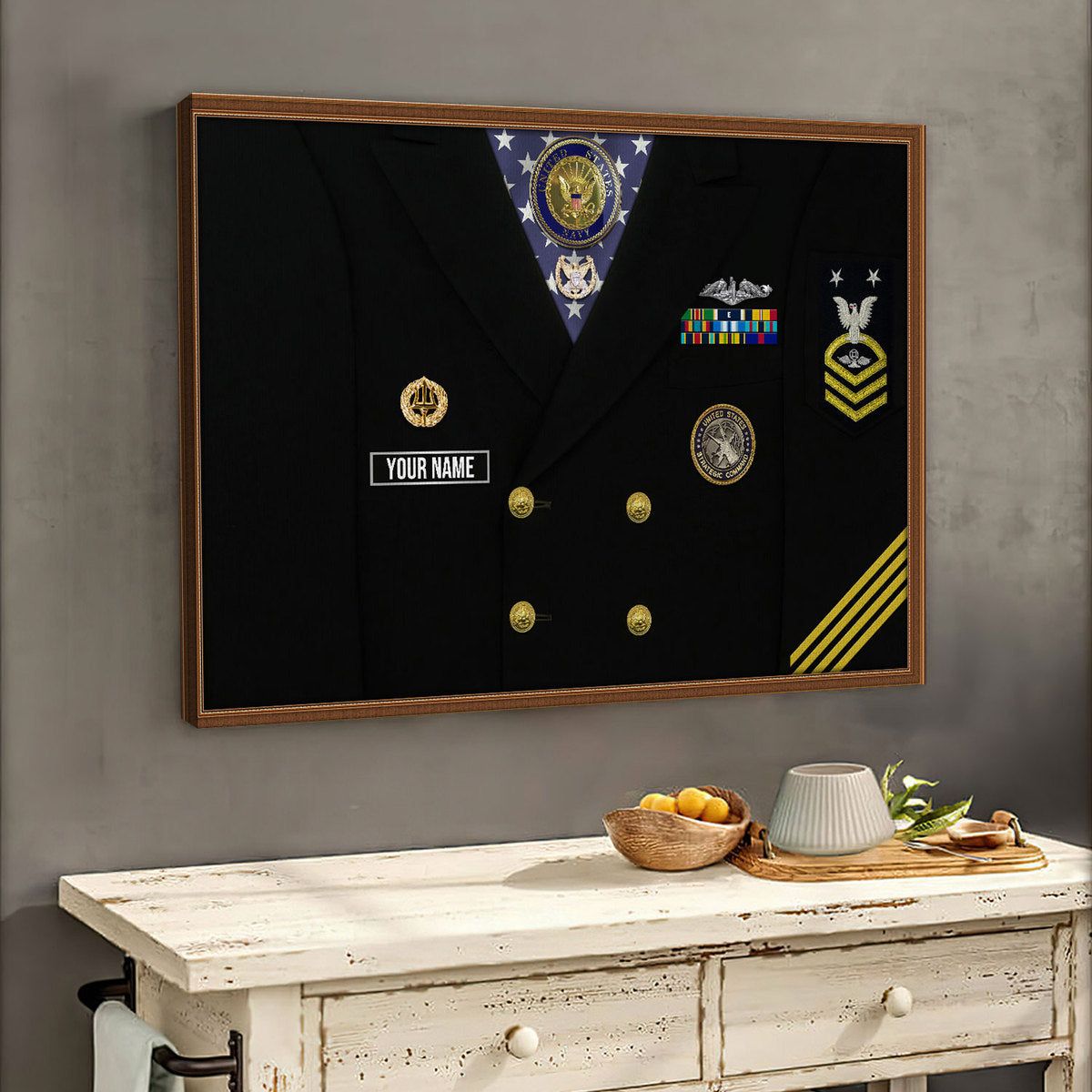 Personalized Name & Ranks U.S. Navy Enlisted Digital File/ Poster/ Canvas