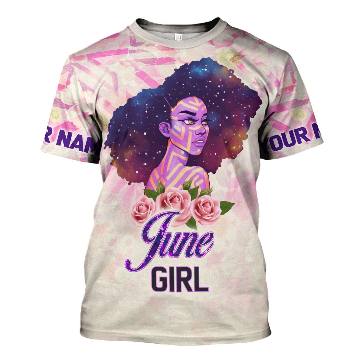 CustomsPig Personalized T-Shirt June Girl All Over Printed