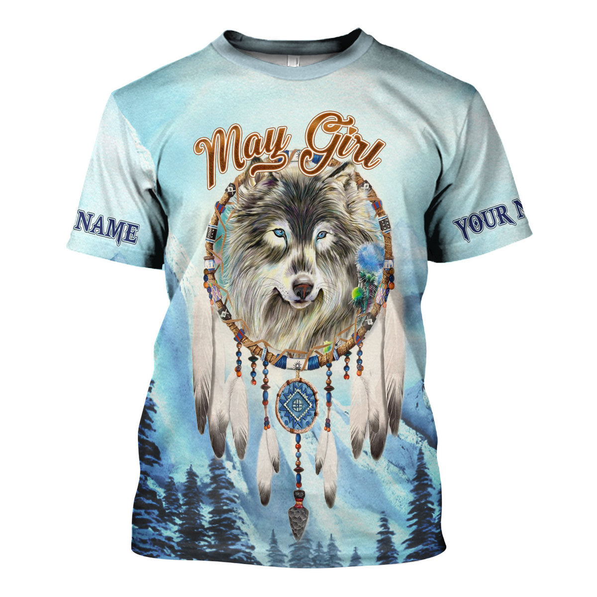 CustomsPig Personalized Tops I Am A May Girl All Over Printed
