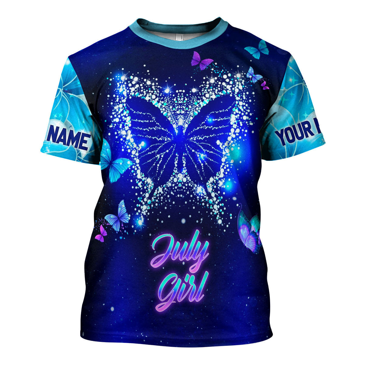 CustomsPig Personalized Tops July Girl All Over Printed