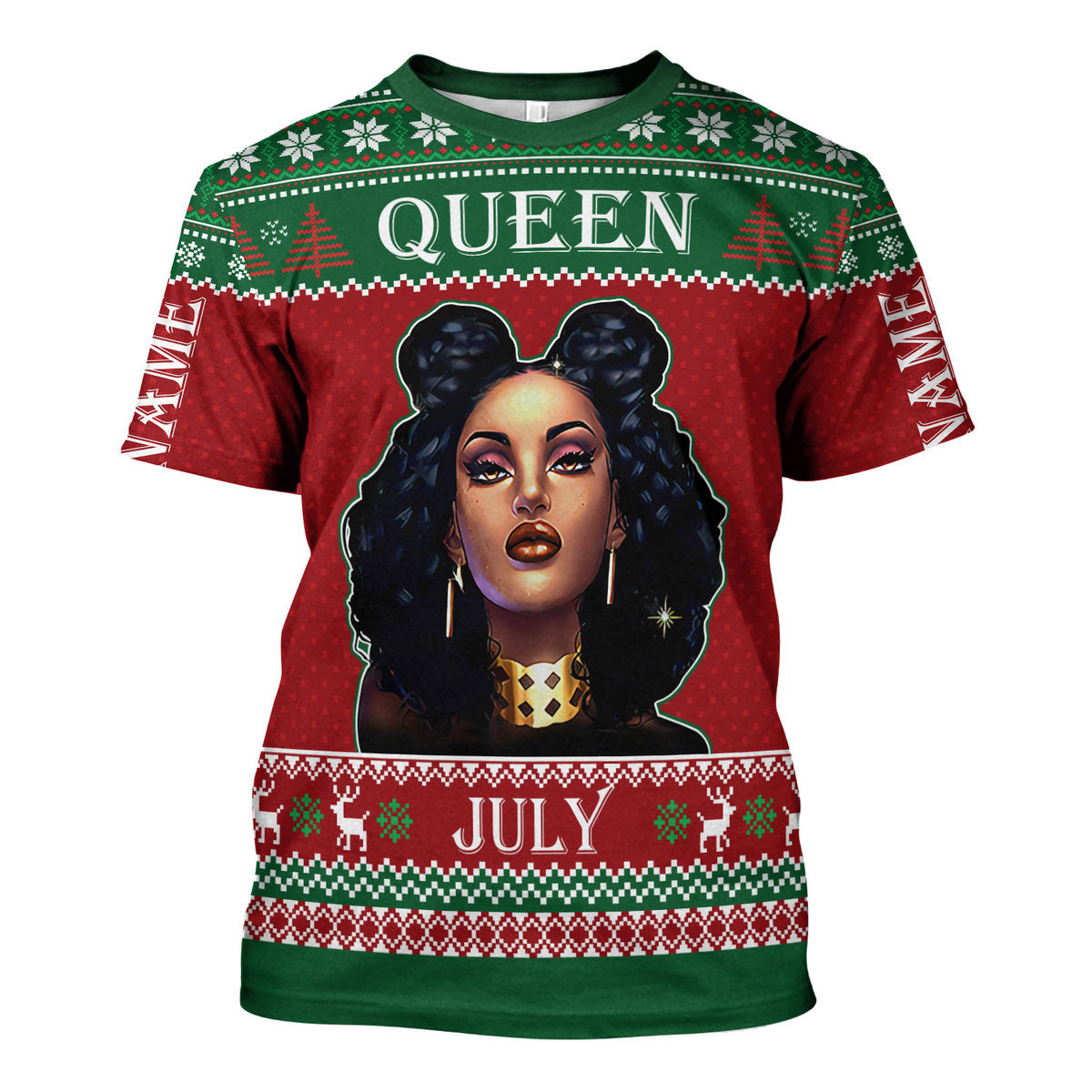 CustomsPig Personalized Tops July Girl All Over Printed
