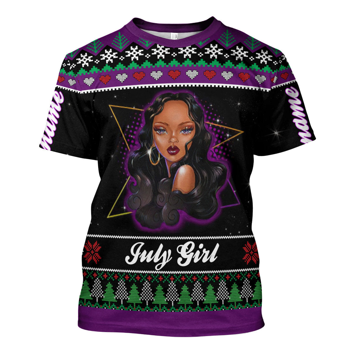 CustomsPig Personalized Tops July Girl All Over Printed