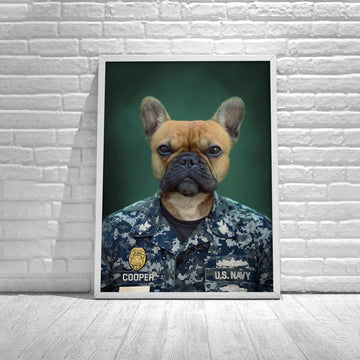 Customized Pet Poster - US Navy Army Chef