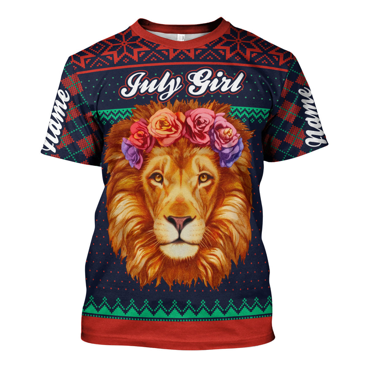 CustomsPig Personalized Tops July Girl All Over Printed
