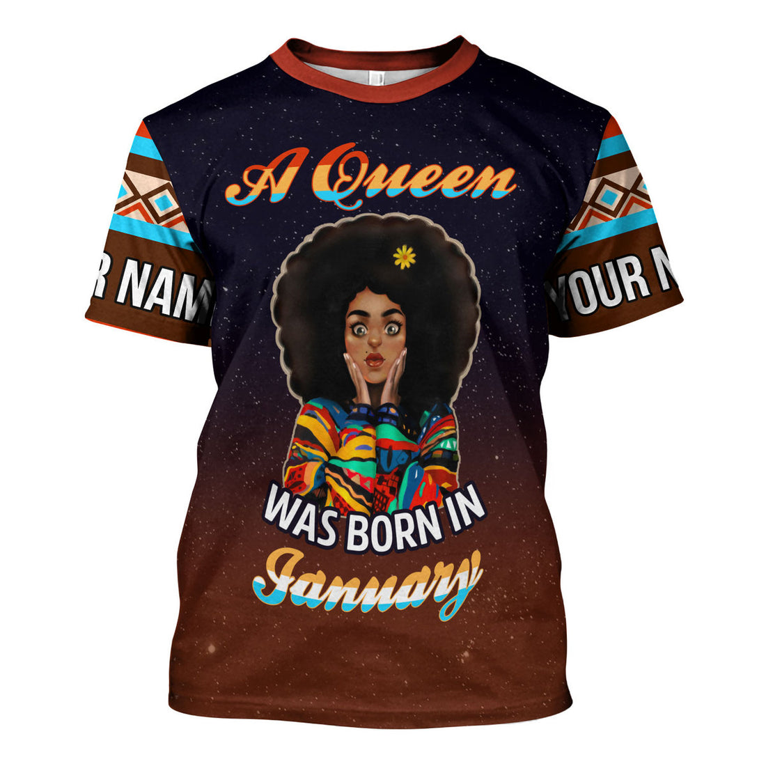CustomsPig Personalized T-Shirt January Girl All Over Printed