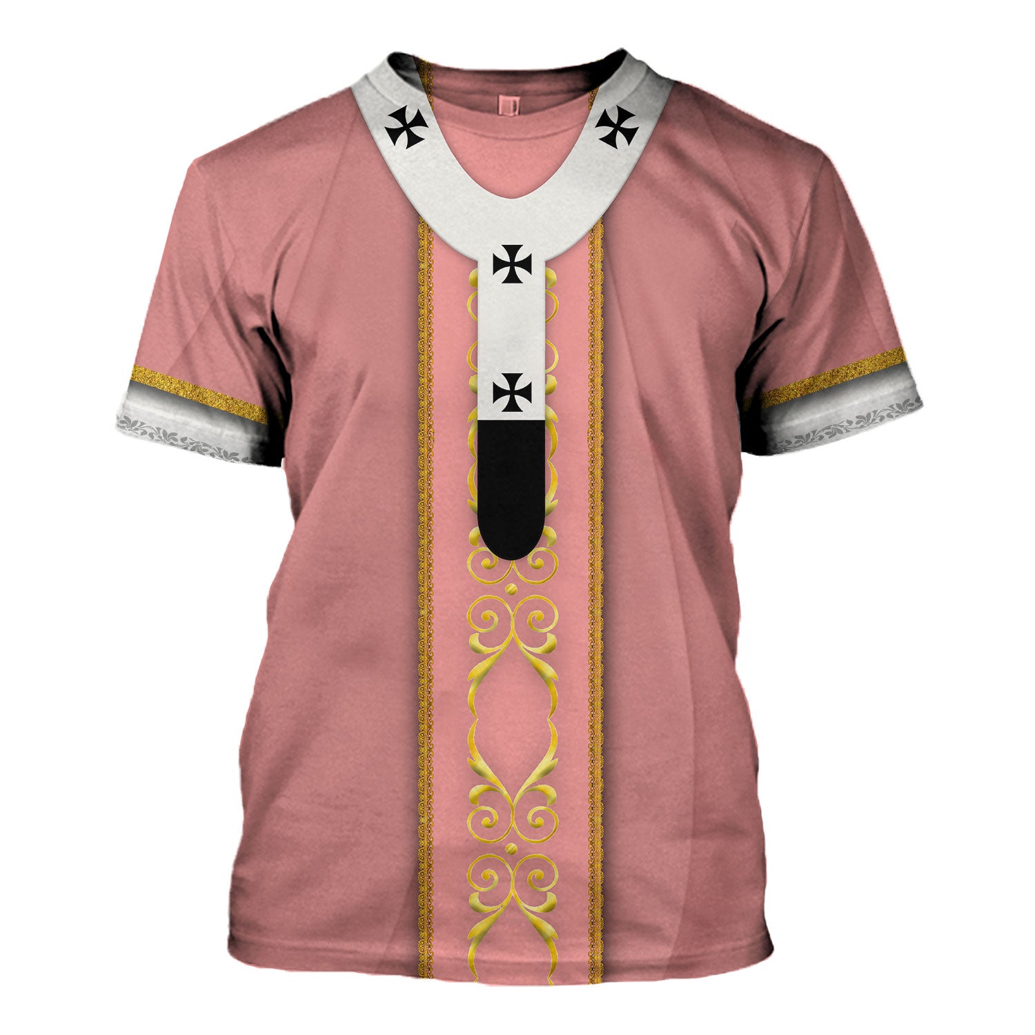 Tracksuit Tops Pullover Sweatshirt Pope Francis Rose Liturgical Vestment 3D Apparel