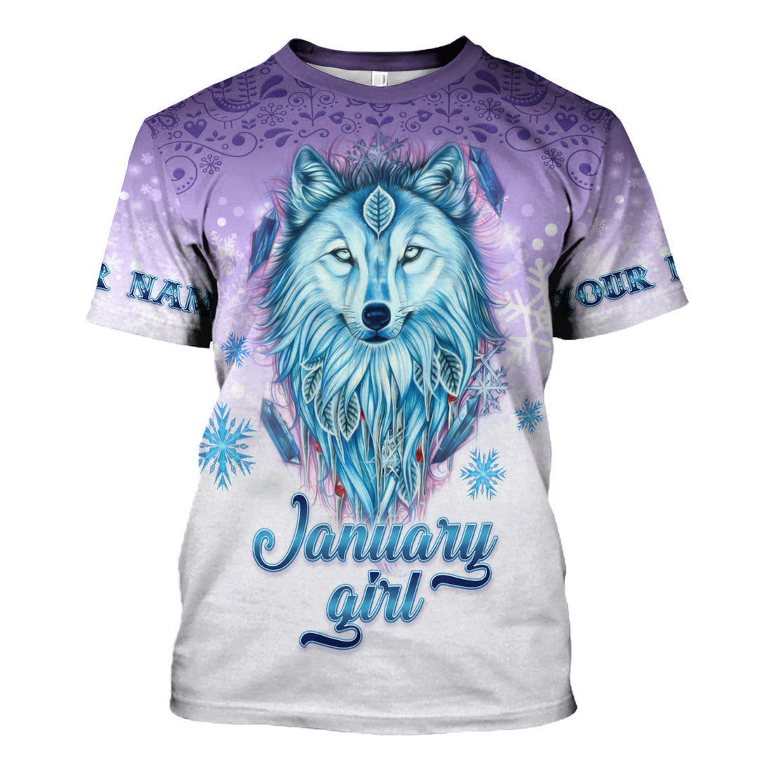 CustomsPig Personalized T-Shirt I'm A January Queen All Over Printed