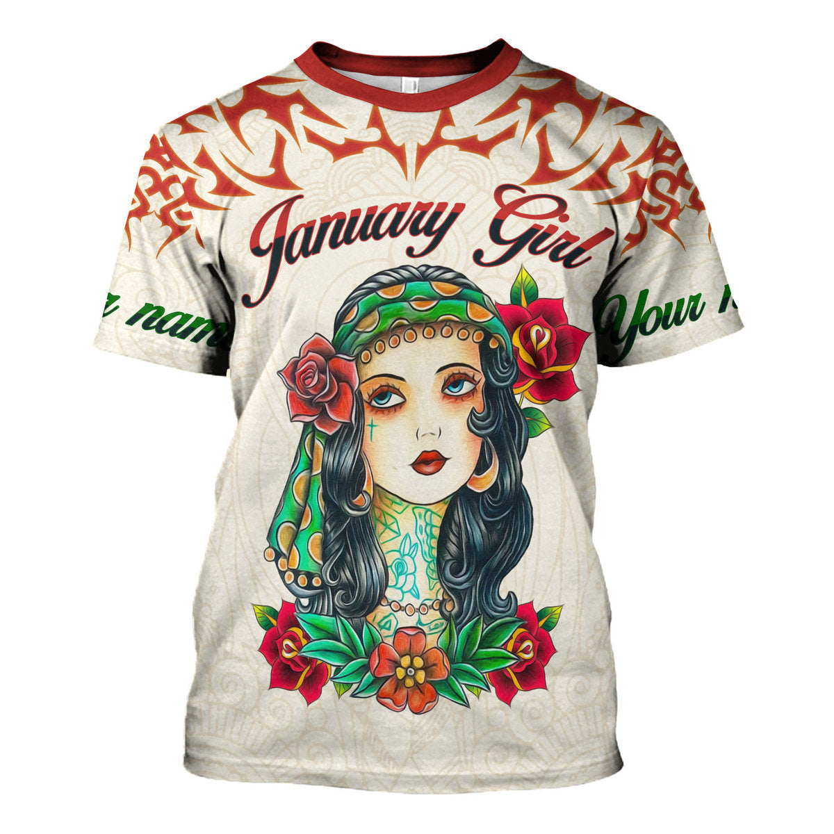 CustomsPig Personalized Tops January Girl I Do What I Want All Over Printed