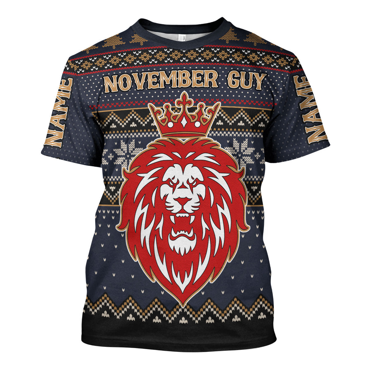 CustomsPig Personalized T-shirt November King All Over Printed