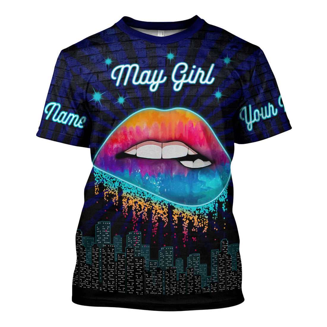 CustomsPig Personalized T-Shirt May Girl All Over Printed