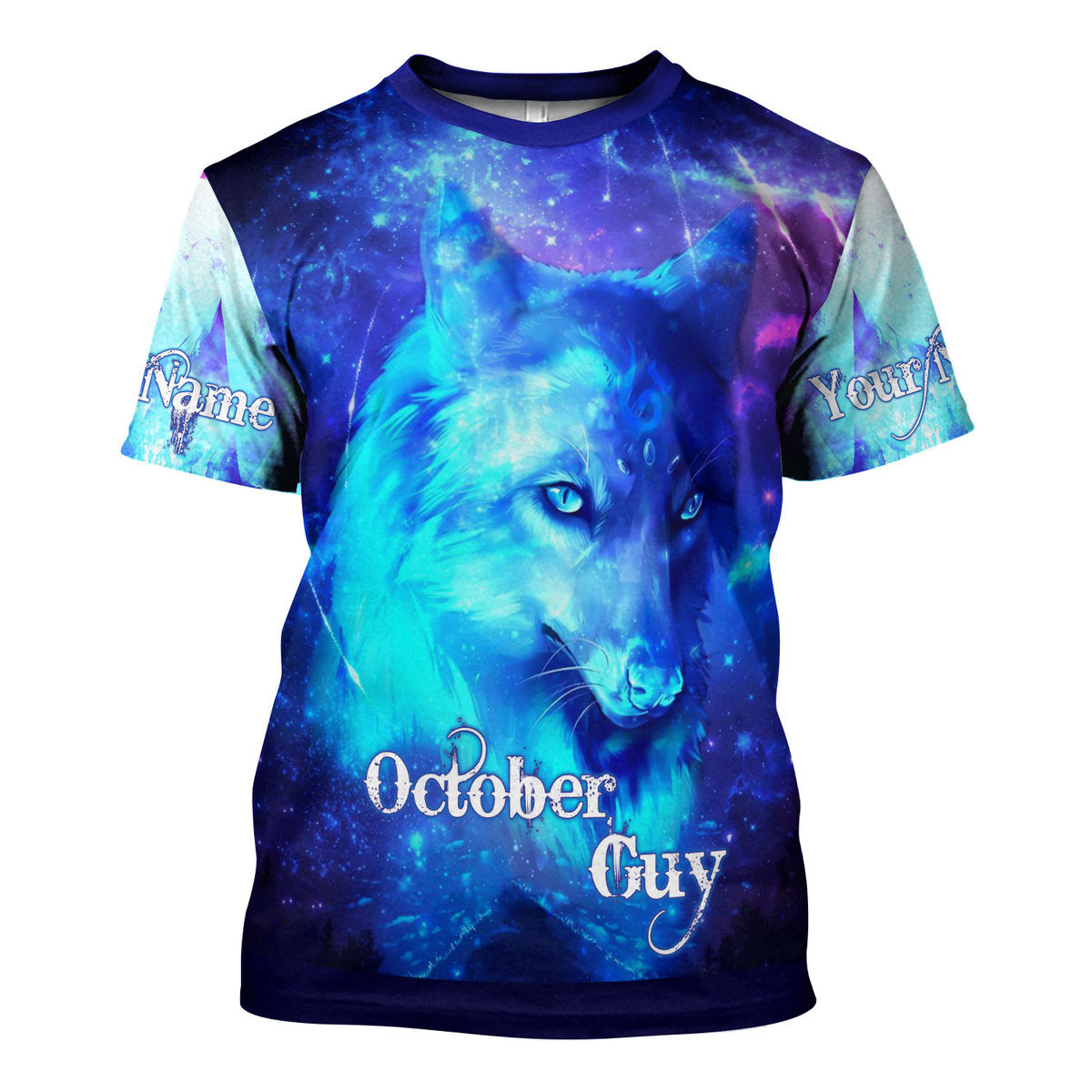 CustomsPig Personalized T-shirt October Guy He's Up All Over Printed