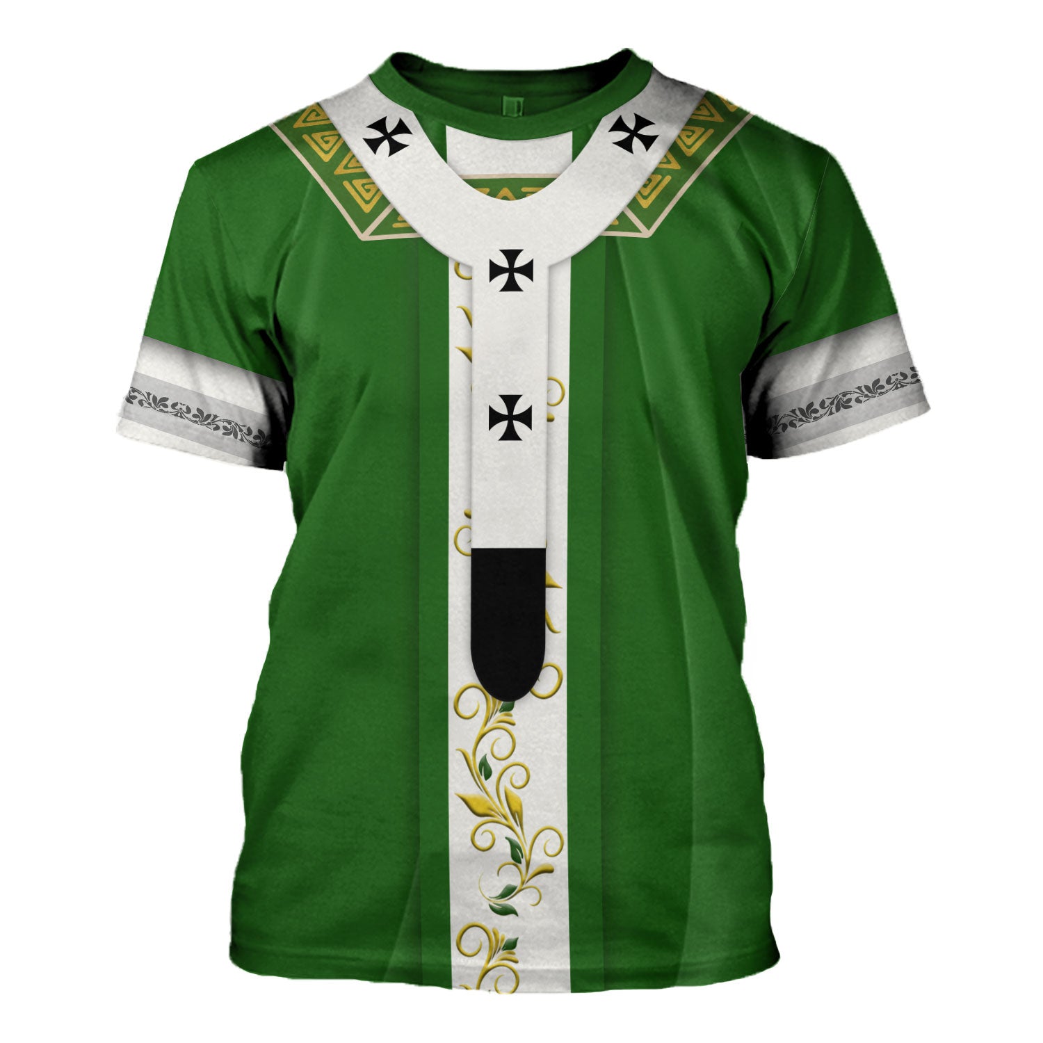Tracksuit Tops Pullover Sweatshirt Pope Francis in Green Liturgical Vestment 3D Apparel