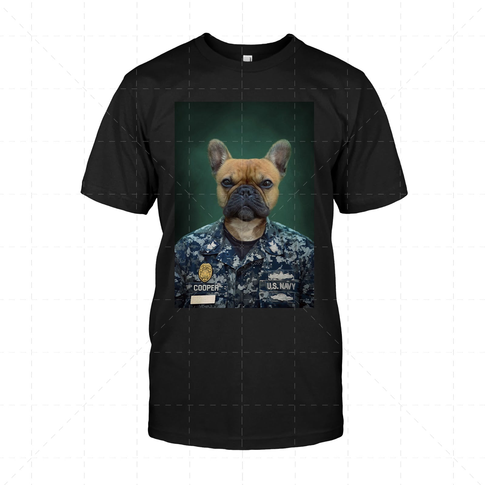 US Navy Army Chef Custom 2D T-Shirt
