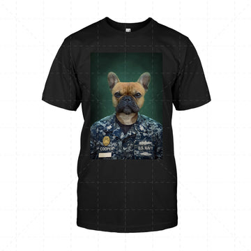 US Navy Army Chef Custom 2D T-Shirt