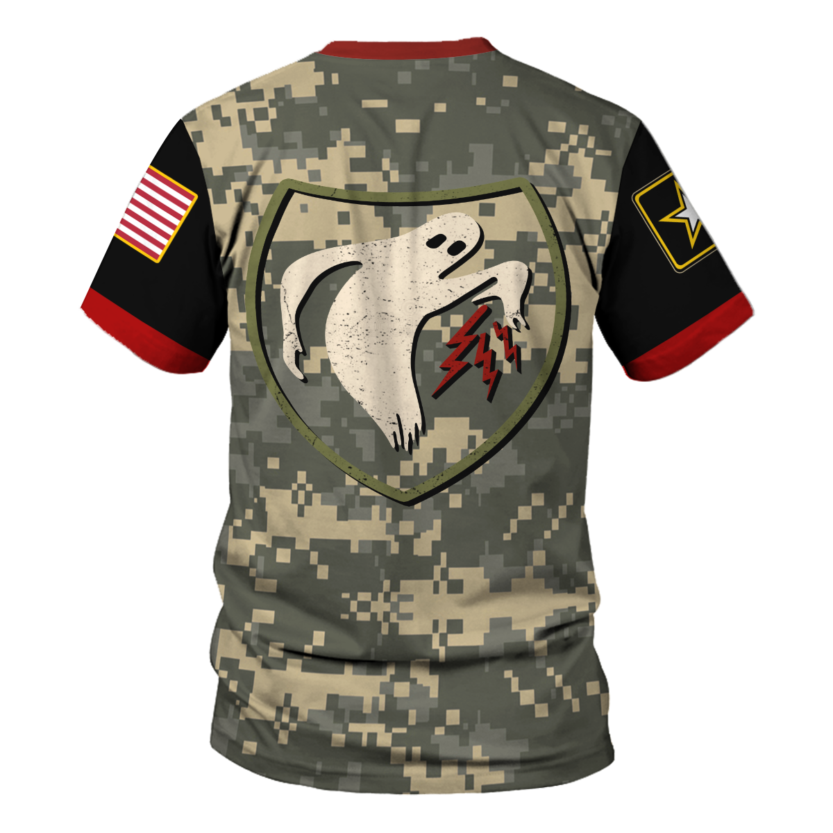 Customspig T-shirt US Army Jobs With Benefits Near Me Vintage Ghost Army WW2 Allied Unit 3D Apparel
