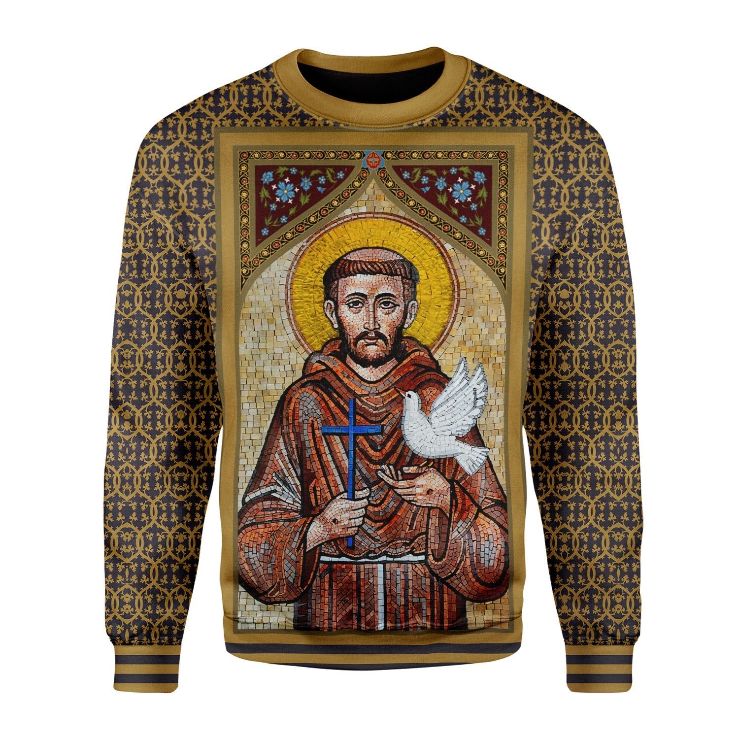 Customspig Tops Pullover Sweatshirt St.Francis of Assisi 3D Apparel