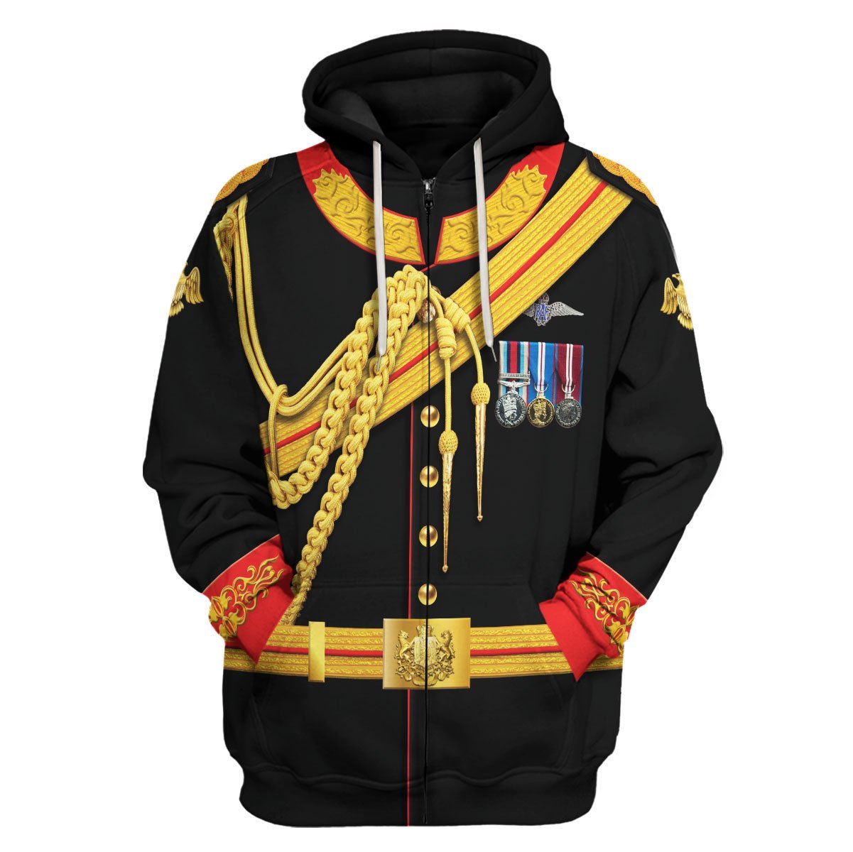 Prince Harry Zip Fleece Hoodie / S Vn170