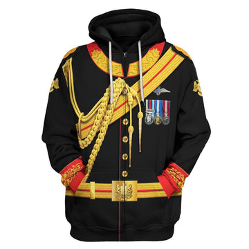 Prince Harry Fleece Zip Hoodie