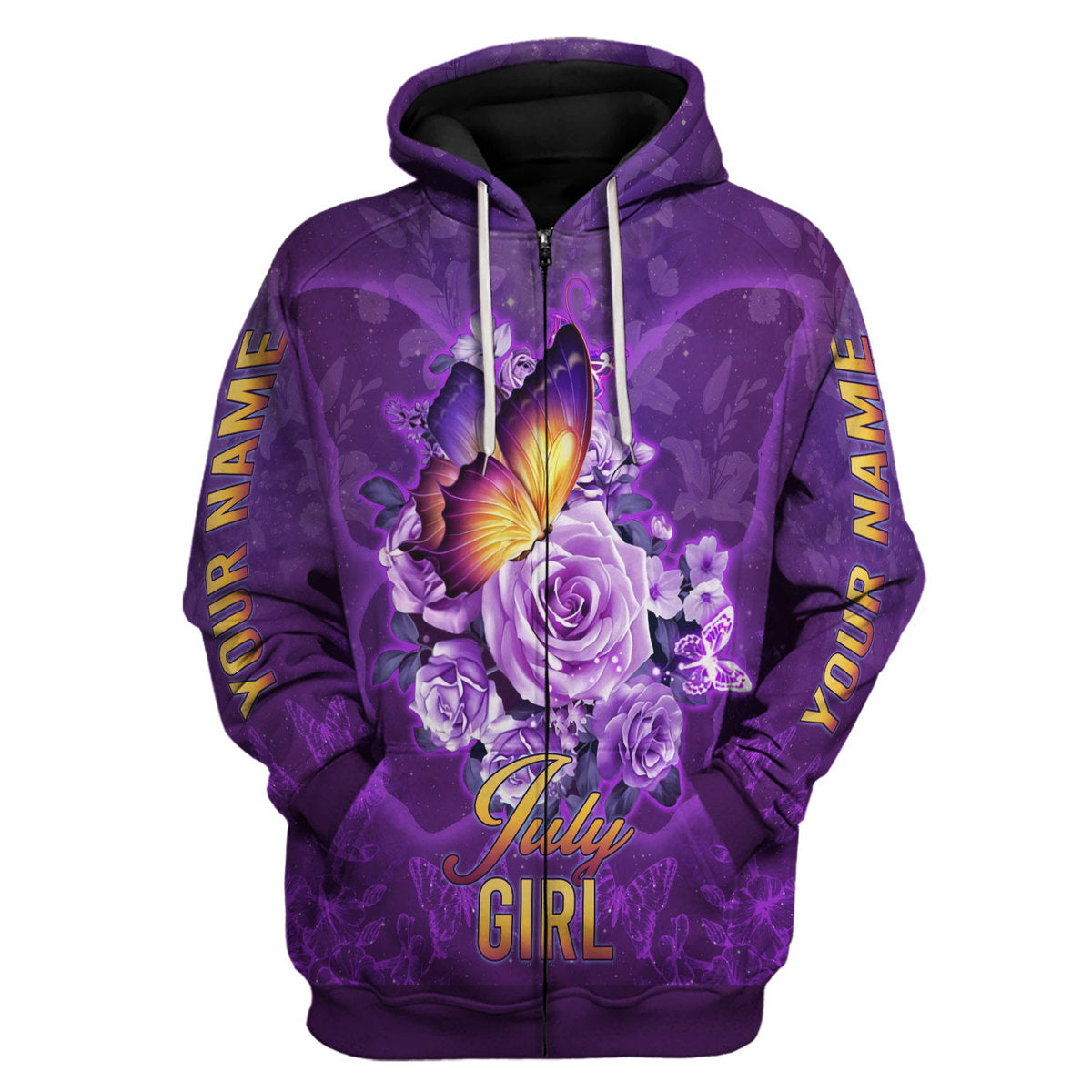 Personalized Tracksuit July Girl All Over Printed